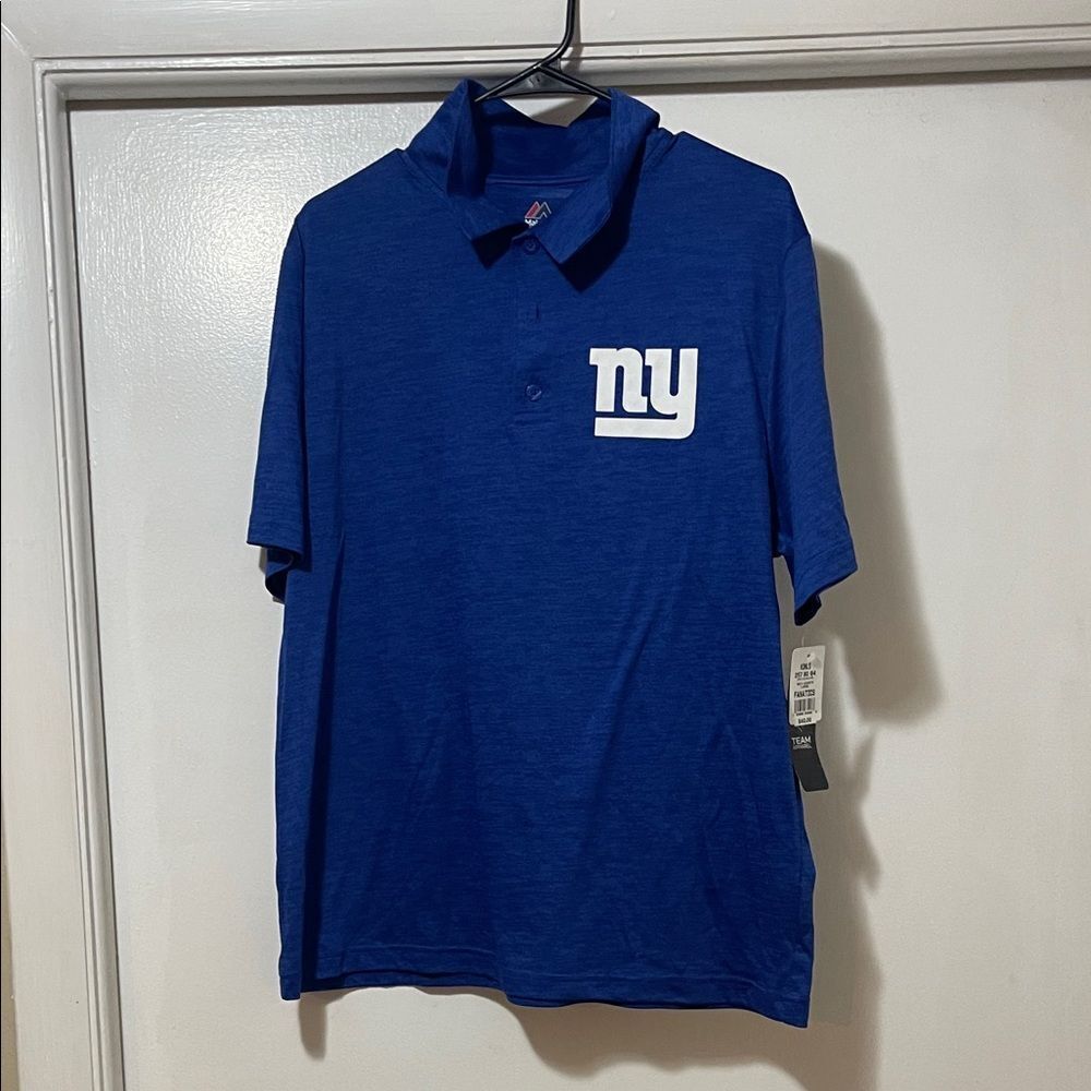 Majestic New York Giants polo size large NWT